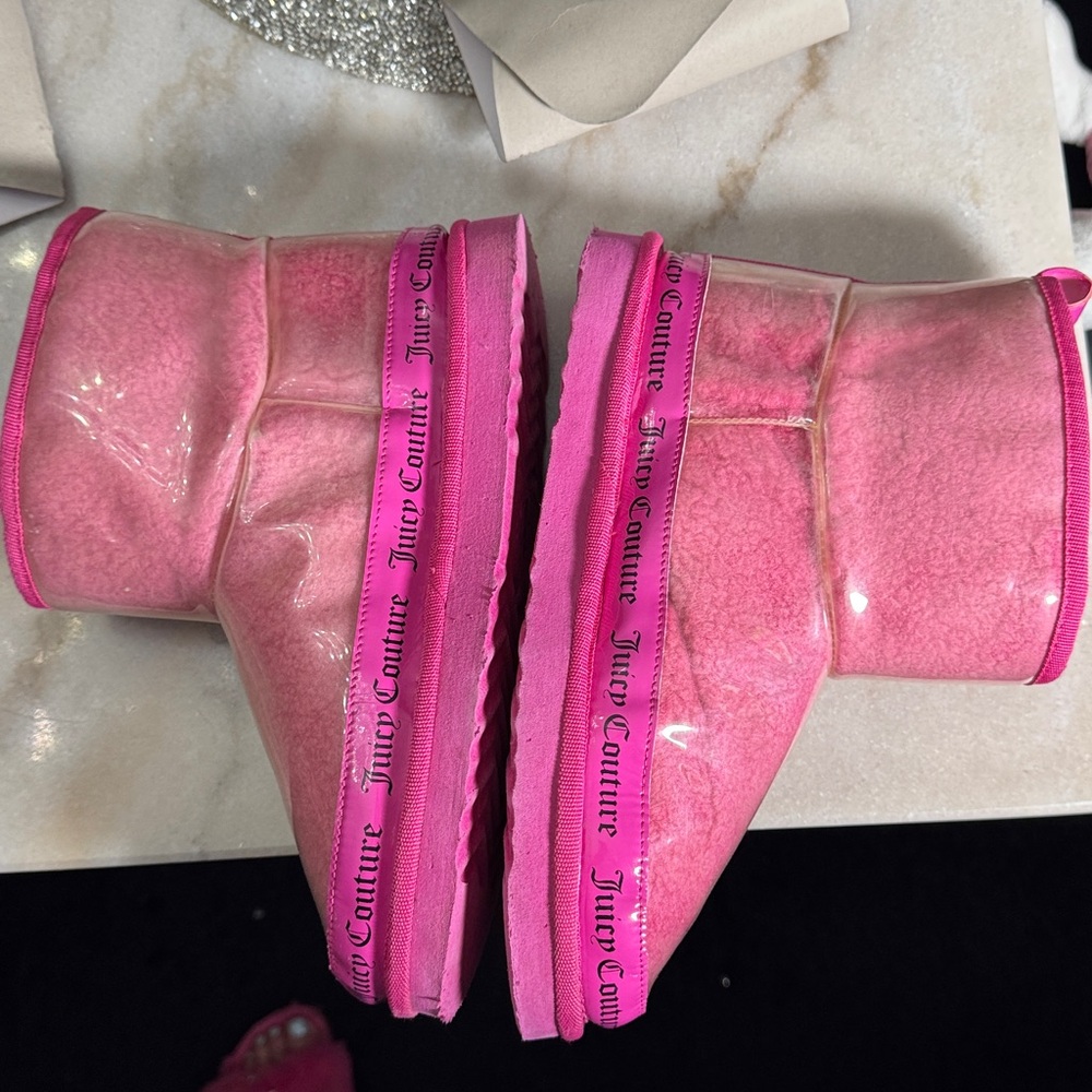 Juicy Couture Vibrant Pink Ankle Boots